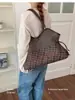 Korean Suede Trendy Fashion Letter Single Tote Bag Women 2025 Autumn/Winter New Drawstring Large Capacity Single Shoulder Crossbody