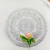 Novo Tapete Isolante Hot Stamping em Forma de Flor Transfronteiriço, Jogo Americano Sem Lavagem, Tapete para Hotel Casa Comida Ocidental, Nova Forma de Flor Multiespecificação