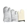 Luvas de Silicone Espessadas Alongadas Isolamento Térmico Microondas Forno Anti-escaldante Luvas de Algodão Assar Isolamento Térmico Clipe de Mão Atacado