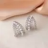 Aretes de Encaje Francés con Perlas, Femeninos, Únicos, Lujo Ligero, Diseño de Nicho, Aretes de Alta Gama, Aretes Versátiles