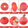 Faroles de Papel Rojos para el Festival de Primavera y el Día de Año Nuevo, Decoraciones de Ventanas Estilo Chino, Letreros para Fachadas de Tiendas y Decoraciones Festivas de Año Nuevo