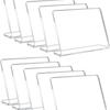 Amazon Hd Transparente Cartão de Mesa em L Simples Apagável Mini Quadro de Mensagens Cartão de Exibição Etiqueta de Preço