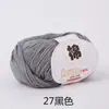 Algodón puro bola de lana hilo de leche hilo de algodón hilo para bebé hilo para muñeca hilo de algodón para crochet lana para niños venta al por mayor de fábrica