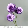 Flores Artificiales Moradas para Decoración de Boda, Flores Falsas para Montaje de Escena de Boda, Lirios Morados Artificiales al por Mayor