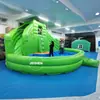Conjunto de Escorregador Inflável para Piscina Brinquedos de Brincar na Água Refrescantes de Verão Material de PVC Ecológico Sistema de Drenagem Rápida