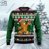 Impresión digital 3D serie de animales explosión patrón navideño lindo suéter de invierno informal comercio exterior transfronterizo nuevo