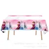 Transfronterizo Nuevo Rosa Congelado Elsa Princesa Niña Fiesta de Cumpleaños Vajilla Plato de Papel Servilleta Decoración Suministros
