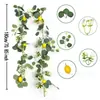 Atacado do Fabricante Folhas de Eucalipto e Cipós de Gipsofila, Cipós Pendurados na Parede para Decoração de Casamento, Folhas Impressas de Seda Artificial, Cipós de Flores Artificiais