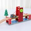 Iekool accesorios de expansión de pista de madera serie puente piezas de pista escena compatible con tren Thomas