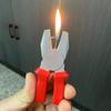 Alicates de pinza de presión creativos personalidad encendedor de llama abierta nuevo encendedor extraño suministro una generación de venta al por mayor