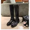 Botas de cuero lavado que hacen que las piernas parezcan más delgadas, botas altas negras para mujer hasta la rodilla con punta redonda, adecuadas para mujeres petites, botas de montar de tacón alto