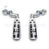 Pedales Universales Modificados para Motocicleta con Cubiertas Galvanizadas, Accesorios para Automóviles y Motocicletas Adecuados para Tubos con un Diámetro de 1-1/4 pulgadas