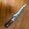 Cuchillo de Carnicero Forjado, Cuchillo para Huesos de Acero Inoxidable, Cuchillo para Cortar Carne con Cabeza de Acero Tallada, Cuchillo Pelador, Cuchillo para Sacrificar Cerdos, Cuchillo Divisor