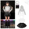 Ropa de Hip-Hop para Niñas de Danza Jazz, Atuendo Genial y Elegante para Show de Street Dance Jazz de Niña, Disfraz de Moda para Actuación en Escenario de Grupo de Chicas