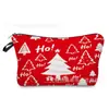 Bolsa de Cosméticos Navideña de Coche de Santa Claus Transfronteriza, Bolso de Mano Navideño Versátil, Bolsa de Almacenamiento Casual para Viajes