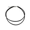 Collar negro xiexport Yumen ni ni ye Liuxi mismo collar corto negro de doble capa correa para el cuello collar simple cadena clavicular