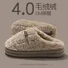Pantuflas de algodón para hombre para otoño e invierno 2026, nuevas de interior para el hogar, antideslizantes, de suela gruesa, transpirables, de felpa cálida, zapatos de algodón para parejas