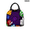 Bolsa Térmica Portátil Geometry Dash Bolsa Cooler Folha de Alumínio Lancheira