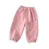 Pantalones para niña 2026, forrados de felpa y engrosados, nuevo estilo de invierno para bebés niñas, leggings cálidos y elegantes estilo coreano