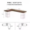 Escritorio de Madera Maciza en Forma de L para Esquina Estilo Medieval, Escritorio Flotante de Acrílico para Dormitorio, Escritorio de Lectura para Esquina de Oficina Montado en la Pared