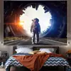 Fondo de tela para celebridad de internet astronauta tela colgante ins decoración de cabecera de dormitorio de estudiante tela de pared fondo de diseño de habitación moda