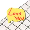 Adesivos criativos para capa de celular em acrílico com slogans em inglês, emblemas de coroa de desenho animado, acessórios para bolsa, broches, descontos por atacado disponíveis
