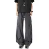 Pantalones Casuales de Trabajo con Diseño de Pliegues Estilo Americano para Hombre, Pantalones de Exterior Holgados de Pierna Recta de Paracaidista, Tendencia de Verano
