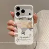 Adequado para Apple 18 Pro, nova capa de celular de desenho animado, à prova de quedas, iPhone 18 Pro Max, design estiloso e único com motivos fofos de urso e coelho