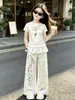 Ropa Infantil para Niñas, Conjunto de Pantalones de Verano con Falda, Nuevo Estilo 2026, Conjunto de Camiseta de Lunares de Conejo y Pantalones tipo Falda para Verano
