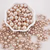 Cuentas Redondas de Imitación Perla Abs Multicolores Mezclados Aleatoriamente de 3-8 mm para Manualidades DIY Hechas a Mano Cuentas Sueltas Decorativas para Ropa