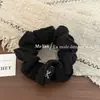 Scrunchie de tricô de fio fino estilo coreano para outono e inverno para prender o cabelo em um coque ou rabo de cavalo, acessório de cabelo de estilo delicado
