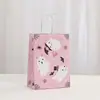 Bolsas de Mano Serie Halloween Caliente, Bolsas de Empaque con Estampado de Fantasmita Lindo, Bolsas de Compras de Aspecto Elegante