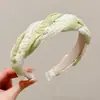 Faixa de cabelo da moda e estilosa na cor café para mulheres, faixa de cabelo versátil de alta qualidade, faixa de cabelo antiderrapante para lavar o rosto, acessório de cabelo estilo coreano