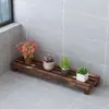Suporte de flores de madeira maciça multicamadas para peitoril de janela de varanda, sala de estar, escada para vasos de flores internos, suporte para suculentas de janela de sacada, prateleira de armazenamento de chão