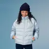 Chamarra corta de plumón resistente al agua Rumeng, 90% plumón de pato blanco, diseño acanalado, adecuada para actividades al aire libre en invierno, unisex, con cuello alto