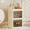 Caja de almacenamiento de cosméticos de escritorio multicapa de gran capacidad, caja organizadora para labiales y productos para el cuidado de la piel, mueble de almacenamiento para dormitorio o casa de alquiler