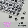 Pacote Misto de Cristais de Gelo K9 6*8mm Grandes de Vidro de Alta Transparência com Base Pontiaguda Brilhante para Decoração DIY de Nail Art