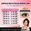 Pestañas Postizas de Dibujos Animados de Seis Filas, Sin Pegamento, No Necesitan Quitarse, Autoadhesivas Estilo Natural de Racimos Individuales, Populares entre Grupos Femeninos, Superventas Transfronterizo