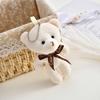 Brinquedo de Pelúcia com Enchimento de Algodão, Fantoche, Pingente de Urso de Desenho Animado Japonês e Coreano, Acessórios para Pente de Cabelo DIY Feito à Mão, Broche de Pelúcia, Chaveiro