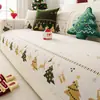Almofada de Sofá de Natal Anti-Derrapante Neil Capa de Sofá de Tecido Universal para Todas as Estações 2025 Nova Almofada de Sofá de Couro