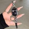 Correa de Metal para Reloj con Circonita de Mariposa Adecuada para Apple Watch 10 11 Huawei 11 Fit4 Gt5 Xiaomi Samsung Pulsera