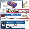 Fenghuo Rueda Genuina Lincai Sonido y Luz Coche Juguete para Niños Eléctrico Genuino Cocodrilo Torcido Azul Neón Fantasma de la Ópera Xinpengyu