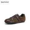 Hebilla de cinturón Agan con estampado de leopardo, zapatillas de entrenamiento retro alemanas para mujer, nueva colección de otoño 2026, zapatillas retro con plataforma interior para mujer