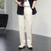 Pantalones Casuales para Hombre Estilo Old Money, Pantalones Rectos Finos de Mezcla de Algodón y Lino para Primavera y Verano, Pantalones de Lino Transpirables y Cómodos para Hombres Jóvenes y de Mediana Edad