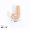 Accesorios Populares de Letras Perforadas Aleación Aceite Goteando 26 Cuentas de Letras Pulsera DIY Accesorios de Joyería de Aleación Venta al por Mayor