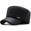 Gorra Plana de Lana de Invierno Gorra Gruesa de Algodón para Hombre Otoño e Invierno Gorra con Protección para los Oídos para Ciclismo Gorra Cálida para Exteriores con Protección para el Cuello