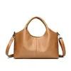 2026 Nova Bolsa Transversal de Ombro Único Feminina Bolsa Tote de Grande Capacidade Textura de Couro Macio Bolsa de Mão Cesta de Compras para Mãe
