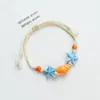 Jingdezhen Navidad Cerámica Cuerda Trenzada Pulsera Animales de Dibujos Animados Cuerda de Mano Joyería al por Mayor para Atracciones Turísticas Nicho Lujo Ligero