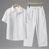 Traje Casual de Lino Lyocell para Verano para Hombre