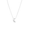 2026 Nuevo Collar Colgante Fino de Luna Creciente para Mujer, Diseño de Nicho de Lujo Ligero, Cadena Sencilla de Alta Gama para Clavícula